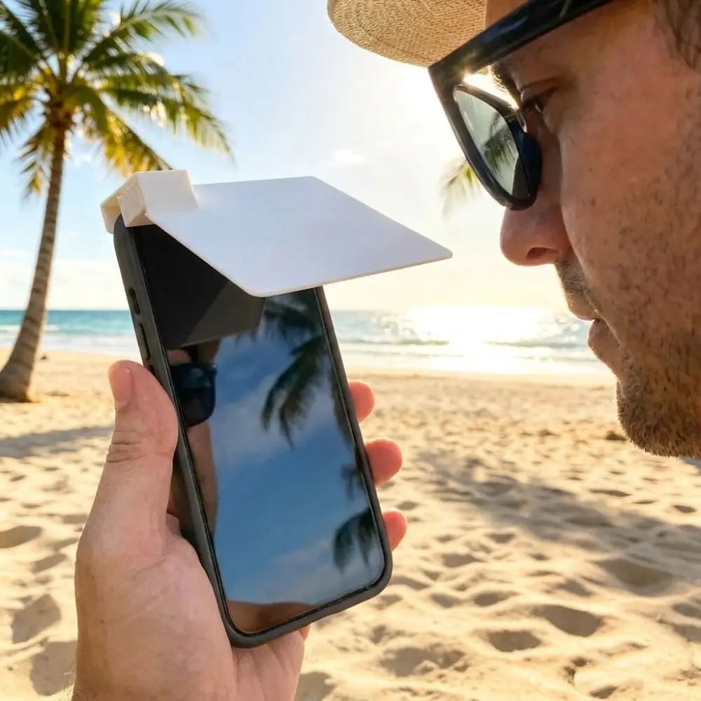 3D Printed Mobile Phone Sunshade Anti-UV Adjustable Angle Cellphone Zpaxo