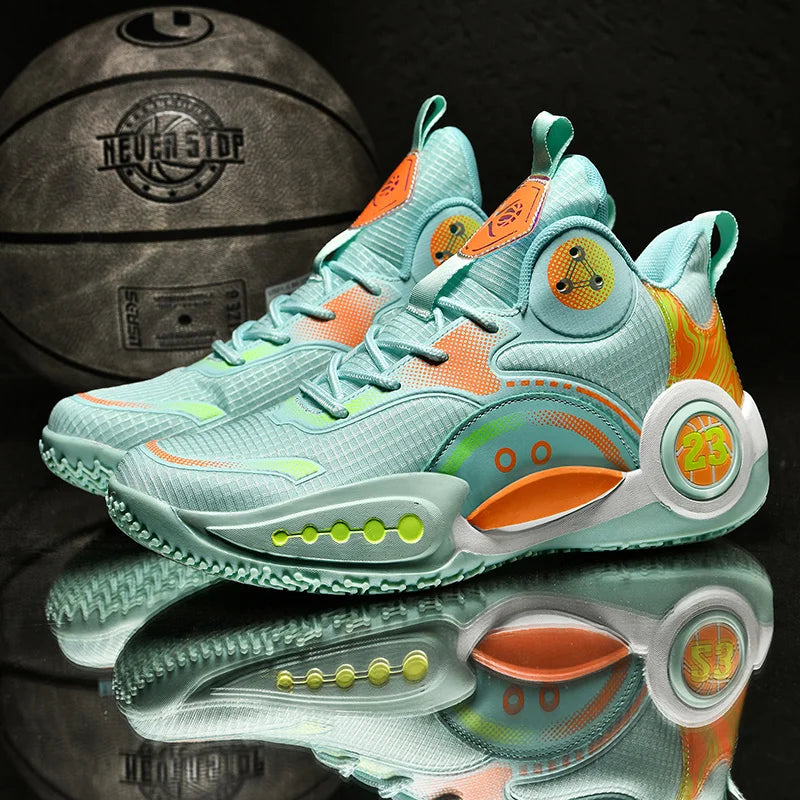 Men's Basketball Shoes Breathable Cushioning Non-slip Wearable Runing Zpaxo 870 1 45