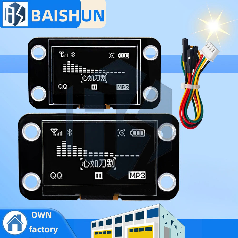 0 96-inch 1 3-inch White 12864 OLED Display Module IIC LCD Screen Zpaxo