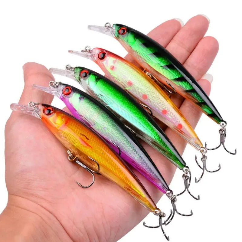 3/5/8 PCS Fishing Lure Set – Minnow, Crankbait & Wobbler Kit Fishing Lure Set Zpaxo