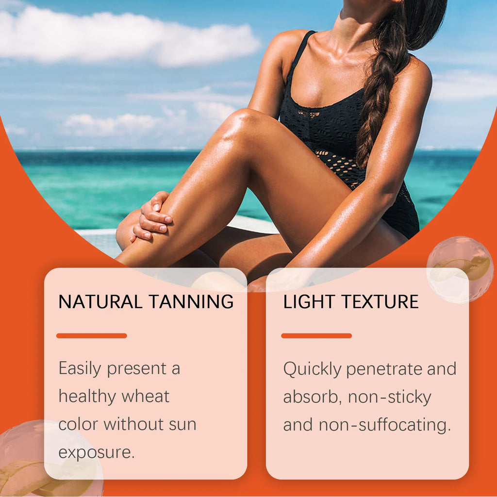 WIYUN Self Tanner Bronzing Cream – UV-Free Sunless Tan 50g Self Tanning Cream Zpaxo