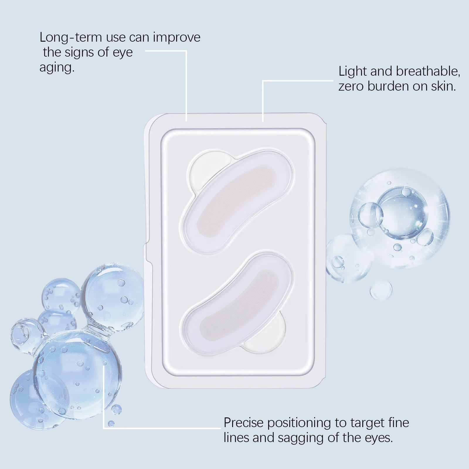Eelhoe Micro-Needle Hyaluronic Acid Eye Patch | Anti-Wrinkle Eye Treatment Patch Zpaxo