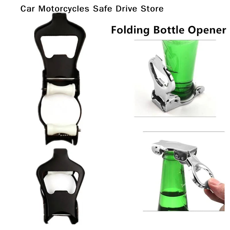 Multifunctional Folding Bottle Opener Sealed Lid Stainless Steel