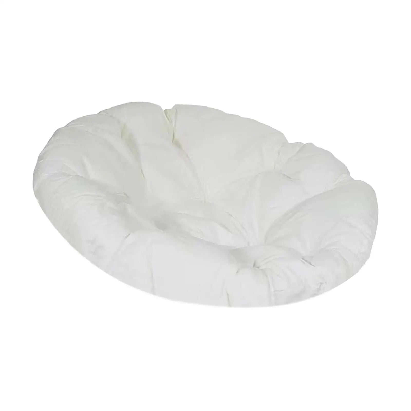 Papasan Chair Cushion Egg Chair Cushion Garden Chair Mat Washable Thick Round 15.7inch for Rocking Chair Seats Sturdy Zpaxo WHITE
