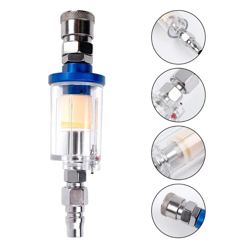 Air Oil Water Separator Filter 1/4" Thread – Moisture Trap Kit Air Compressor Filter Zpaxo