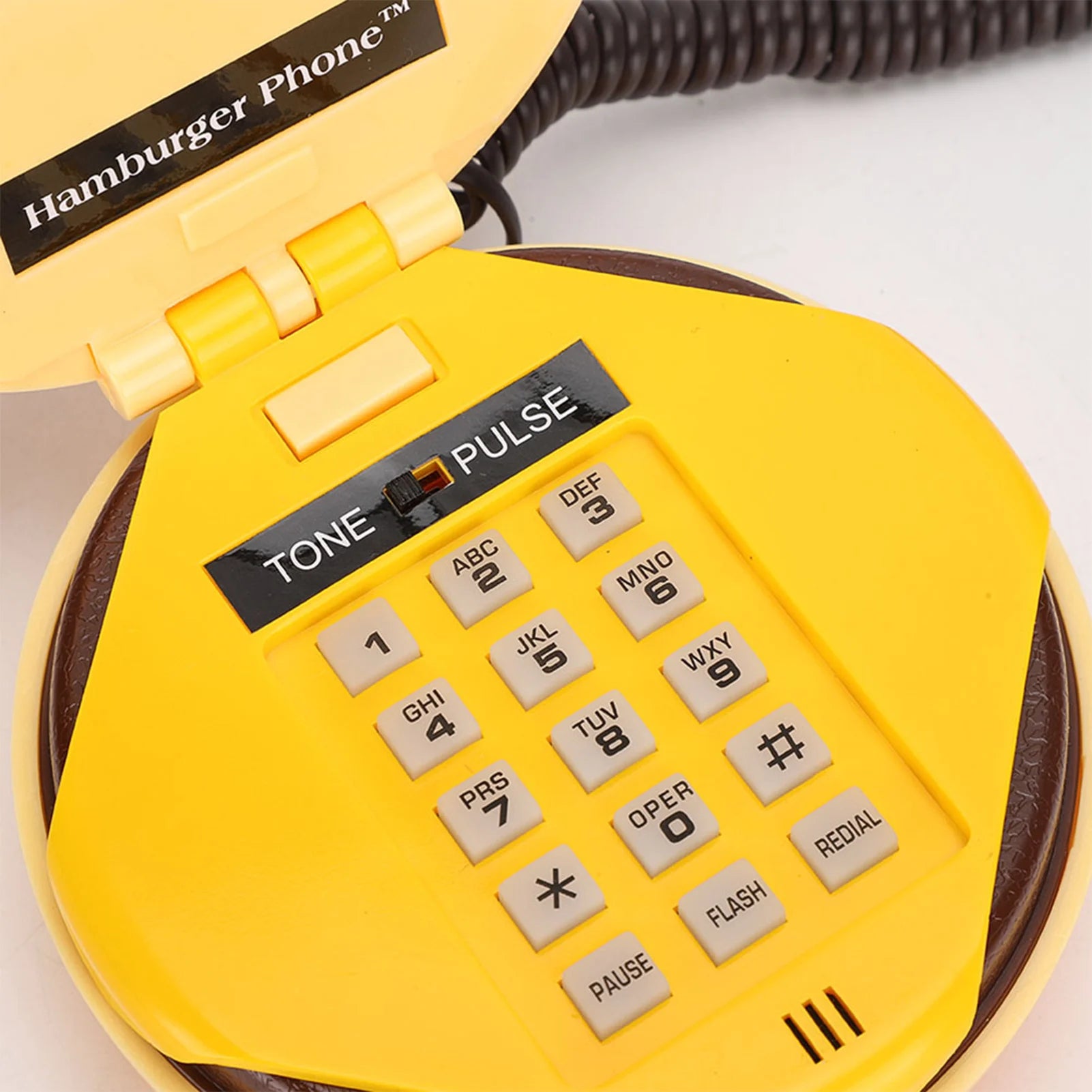 Novelty Emulational Hamburger Telephone Wire Landline Phone Home
