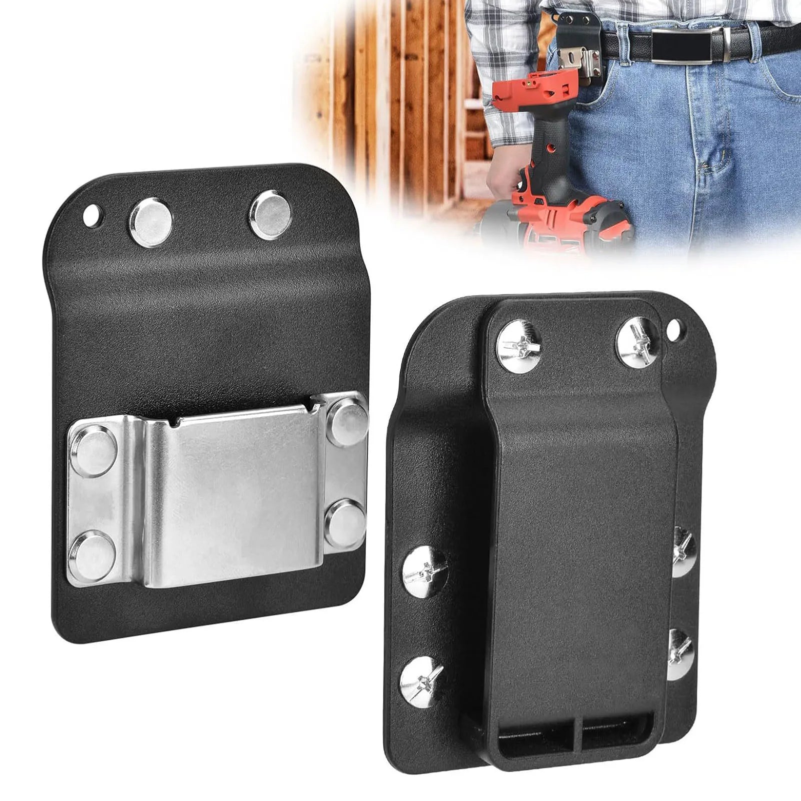 Drill Belt Holder Quick Hanging Practical Holster Sturdy Stainless