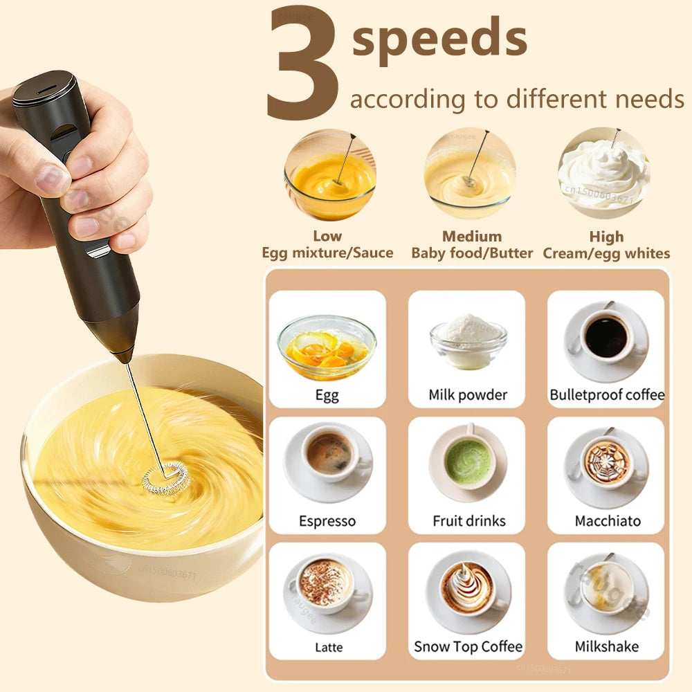 Milk Foam Machine Cream Blender Electric Coffee Frother Portable Hand