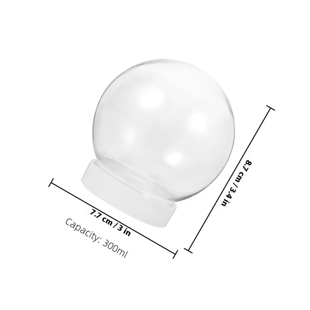 Snow Globe Accessories Plastic Replacement Parts DIY Craft Winter