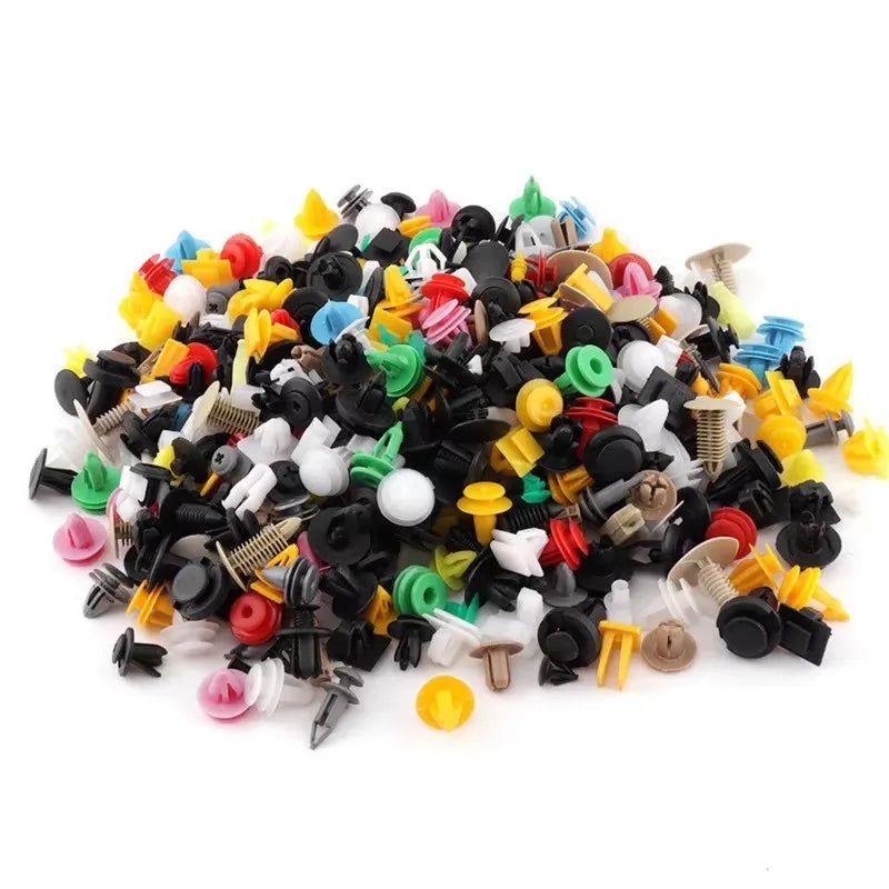 Universal Car Plastic Clips & Fasteners Set – 50 to 500 Pcs