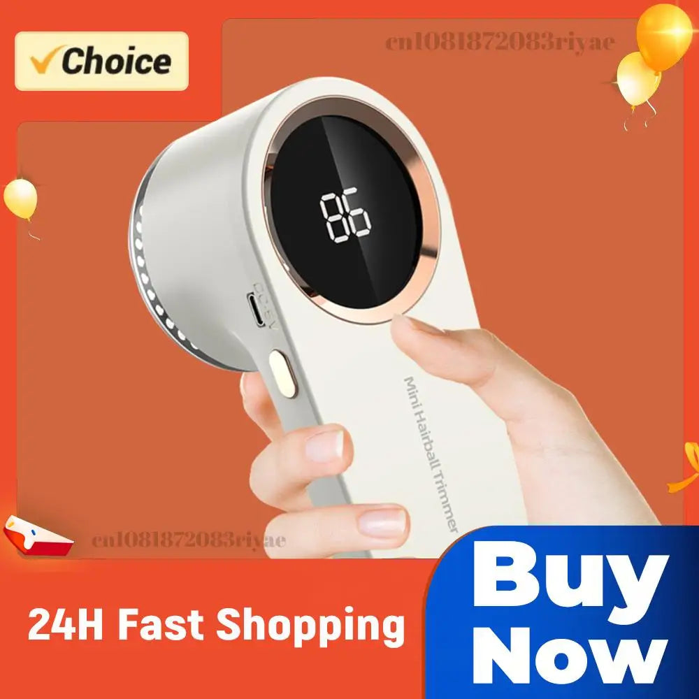 Electric Lint Remover Fabric Shaver Digital Display Debobbler Clothes Shaver USB Rechargeable Ergonomic for Clothes Sweater Zpaxo