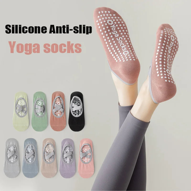 Professional Women Yoga Socks Silicone Anti-slip Ballet Pilates