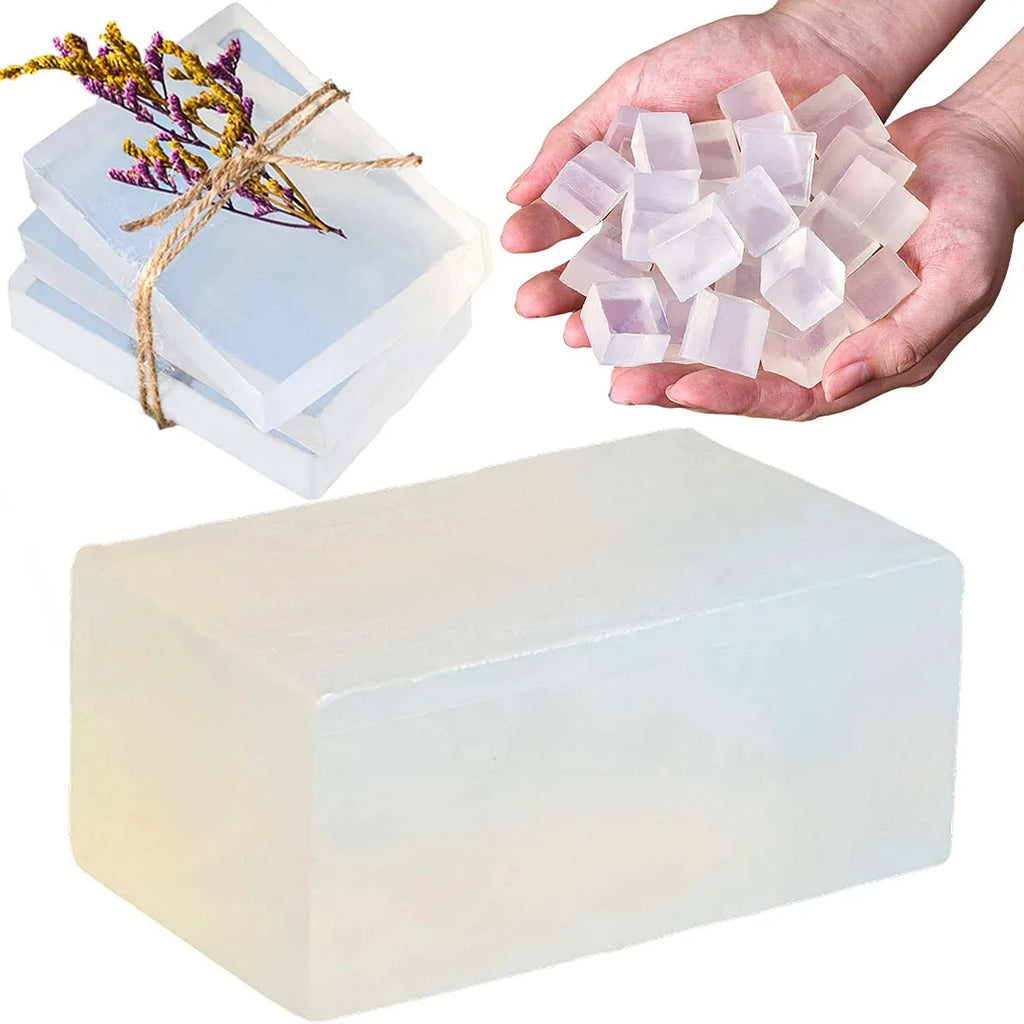 1000g Glycerin Soap Base – Clear DIY Melt & Pour Soap Making Glycerin Soap Base Zpaxo
