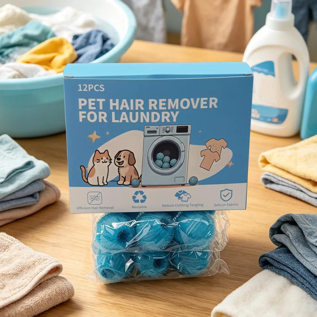 Pet Hair Remover Laundry Reusable Dog Cat Grabber Balls Cleaning No