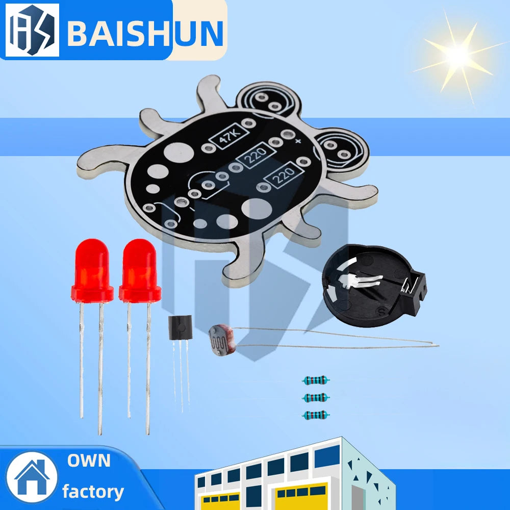 DIY Light-sensing LED Lamp Soldering Practice Electronic Module Zpaxo