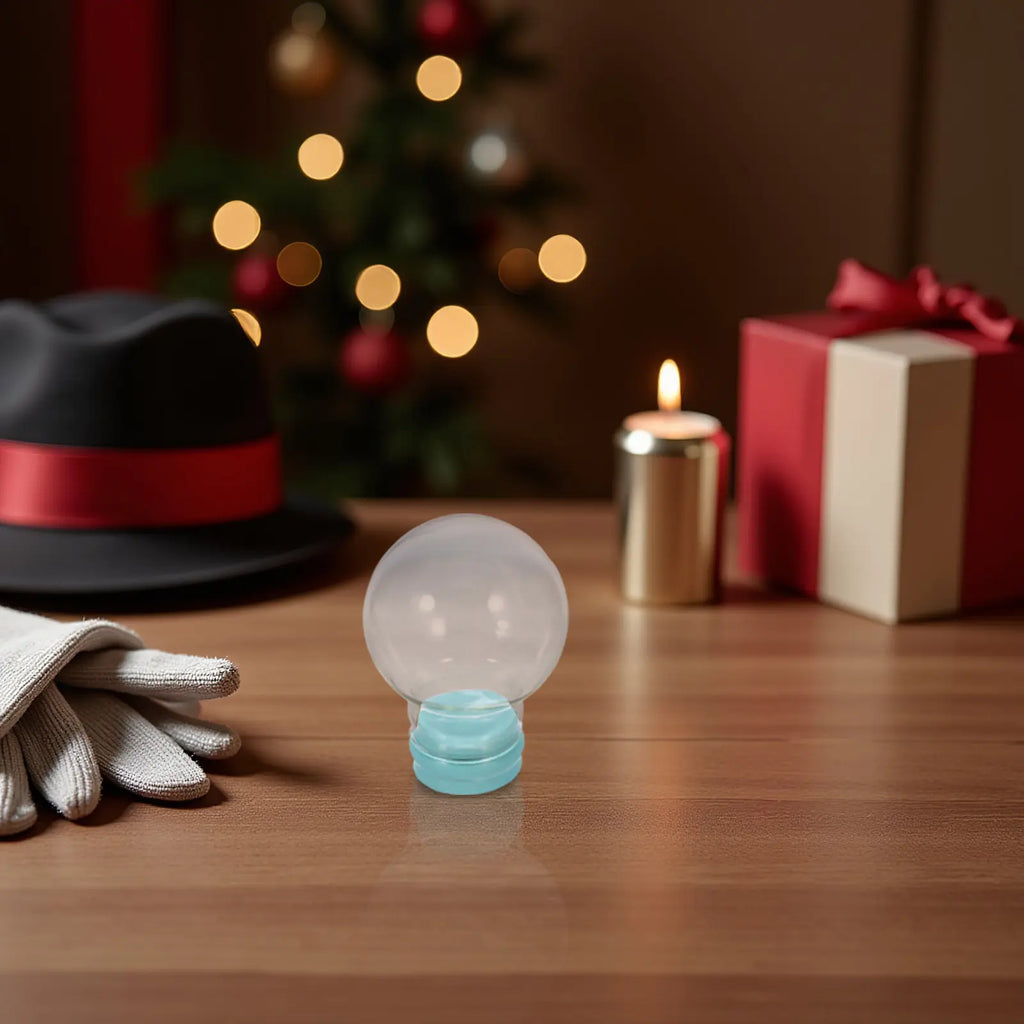 Transparent Empty Glass Snow Globe Dome Thickened Design DIY
