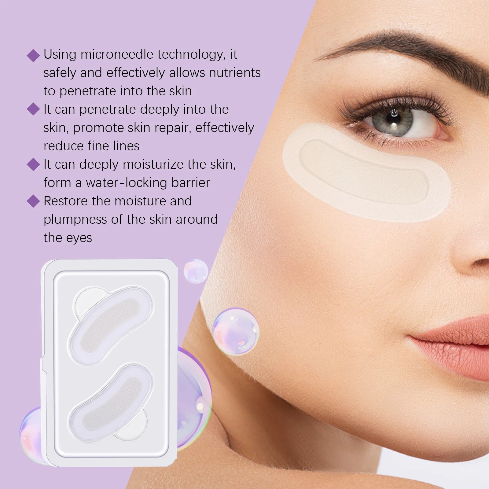 Collagen Microneedle Eye Patches – Dark Circles & Anti-Wrinkle Microneedle Eye Patch Zpaxo