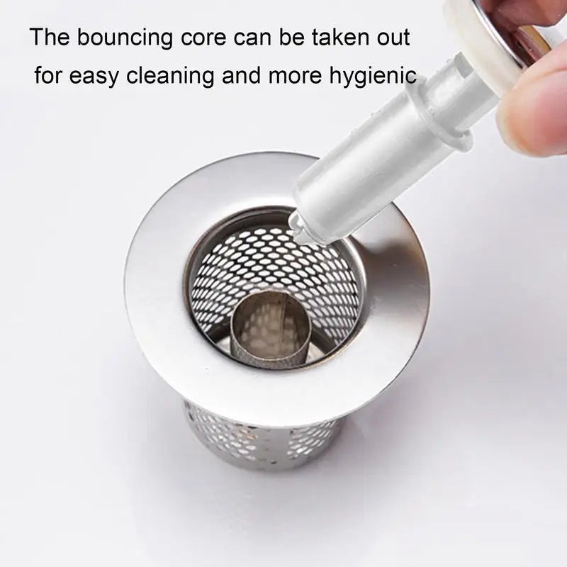 Bathroom Sink Strainer Pop-up Drain Filter Strainer for Bathroom Sink Anti Blocking Easy Installation Drain Strainer Filter Zpaxo