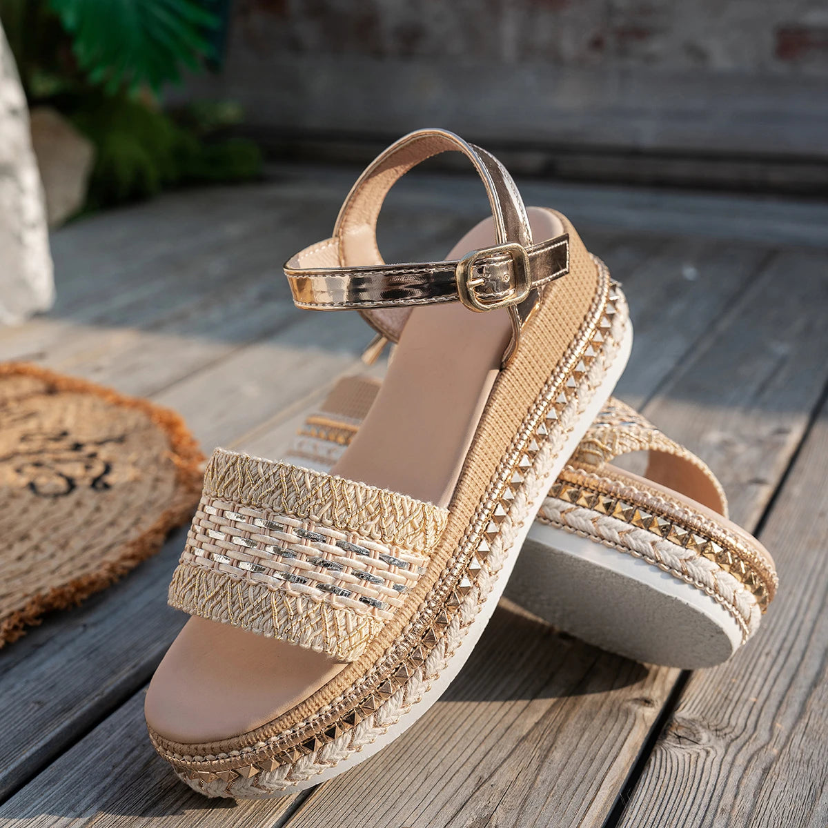 Women Sandals 2025 New Casual Luxury Flat Sandals Women Trend Platform Shoes for Women Designer Fashion Shoes Sandalias De Mujer Zpaxo