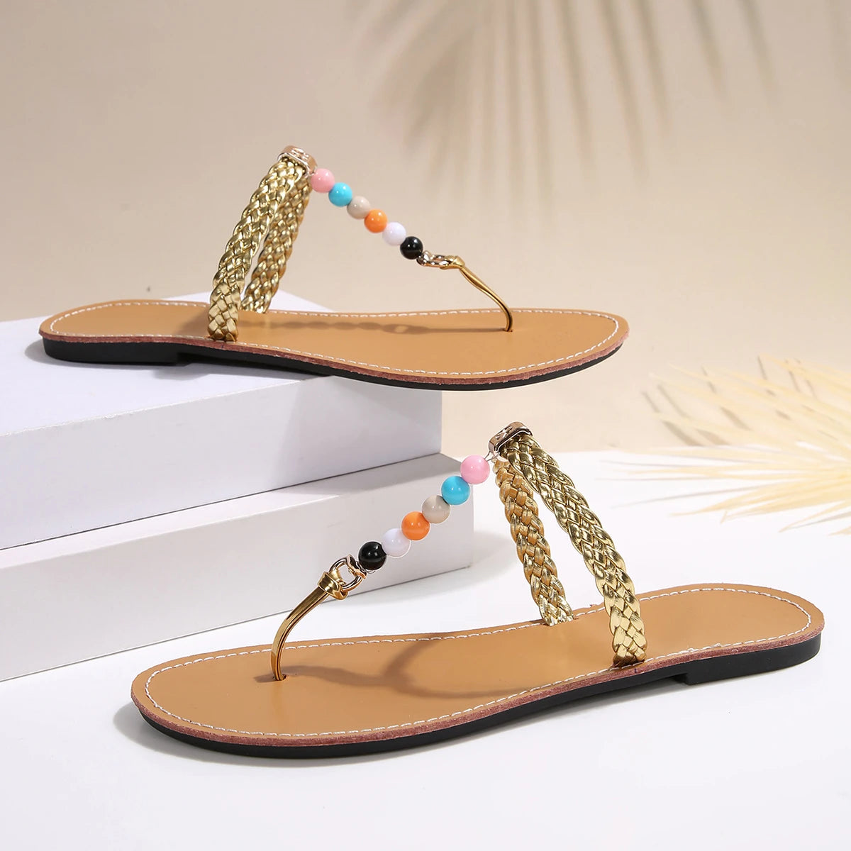 Trend Women Flat Slippers Beach Flip Flops Bohemian Shoes Fashion Zpaxo