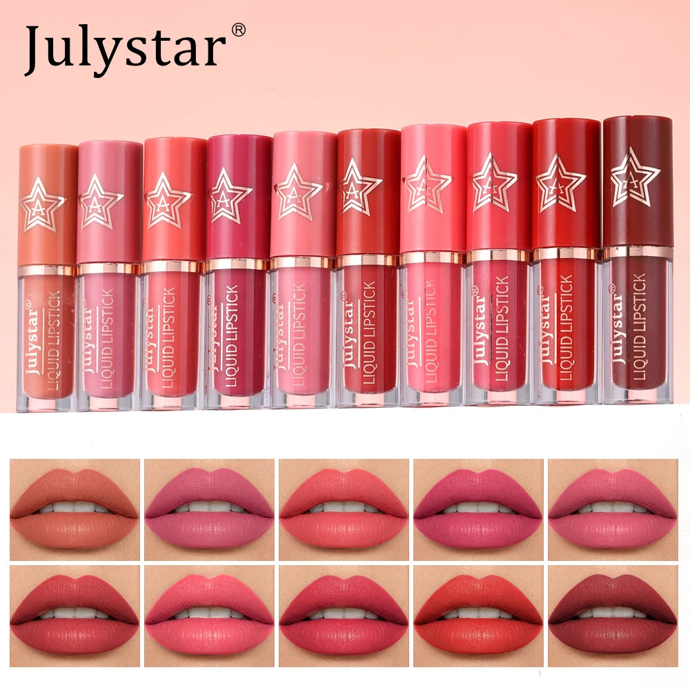 Silky Matte Lip Lacquer Long-Wear Non-Drying Lip Gloss Natural Contour Kiss-Proof Non-Transfer Daily Lip Glaze Beauty Cosmetics Zpaxo