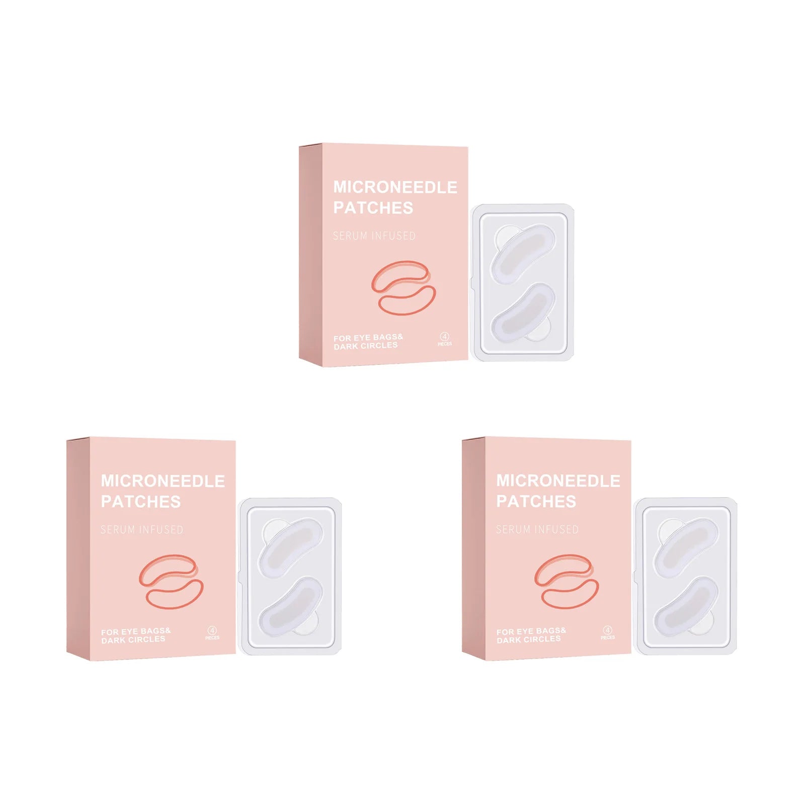 Retinol Microneedle Eye Patches – Dark Circles & Anti-Aging Microneedle Eye Patches Zpaxo 12 pairs Boxed