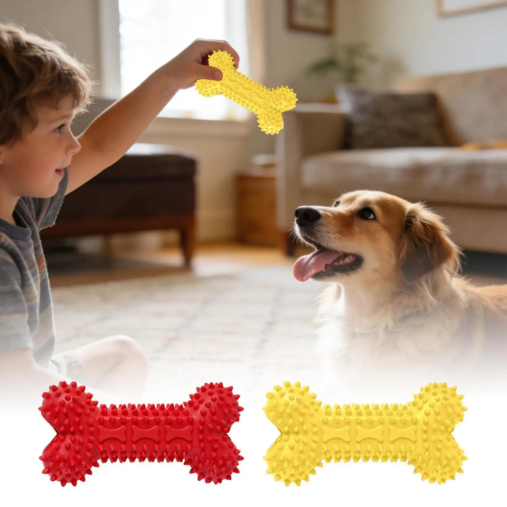 Dog Chew Toy Bone Teeth Cleaning Puppy Bite Resistant Dental Stick