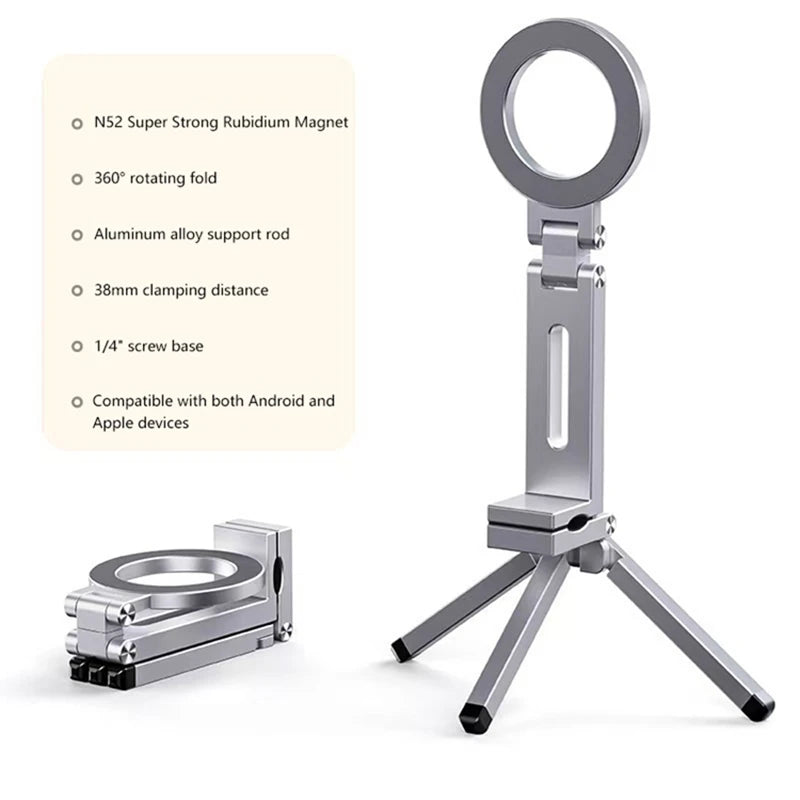 Mobile Phone Magnetic Mounting Holder Travel Portable Handheld Clip