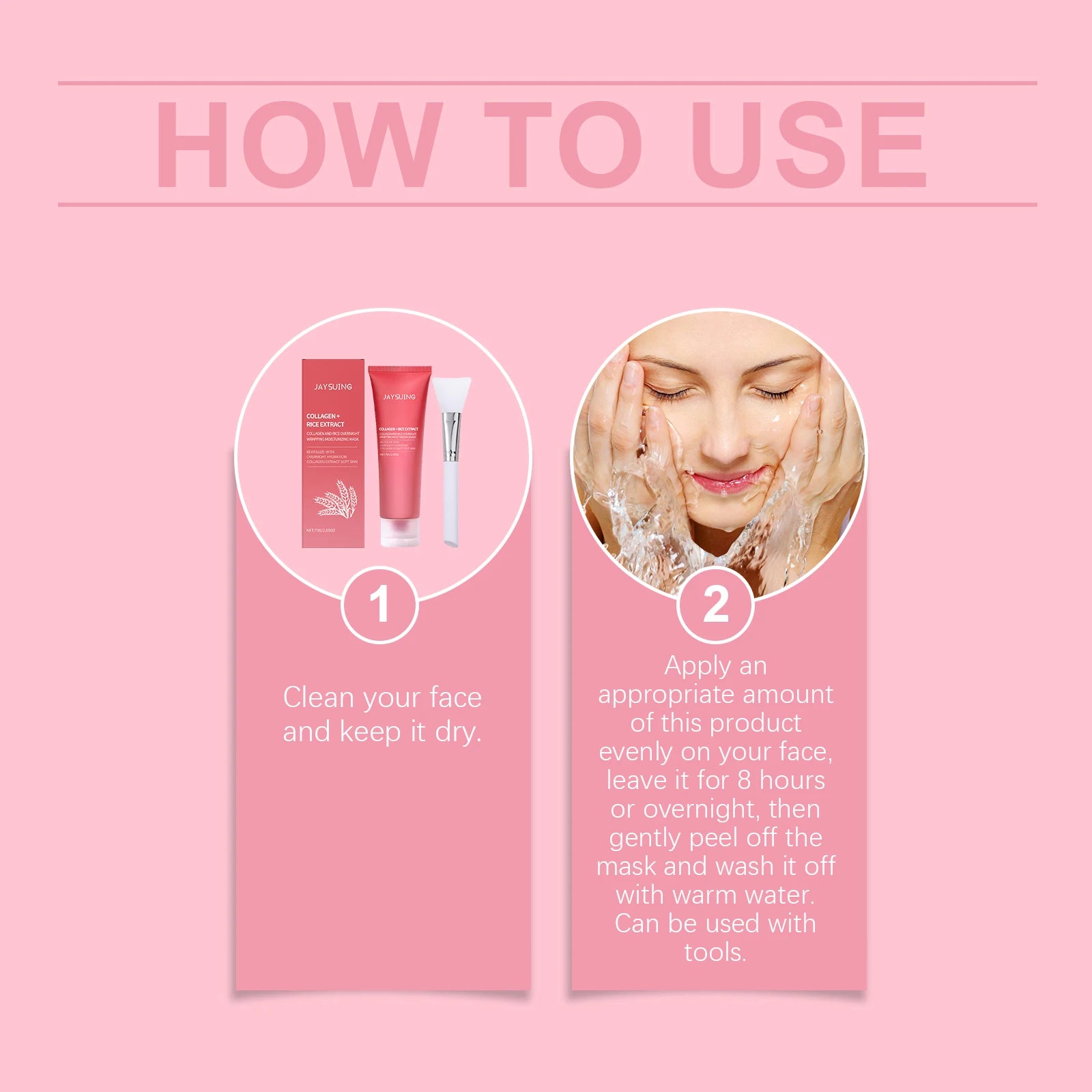Jaysuing Rice Peel-Off Mask – Brighten, Moisturize & Anti-Aging Peel-Off Face Mask Zpaxo
