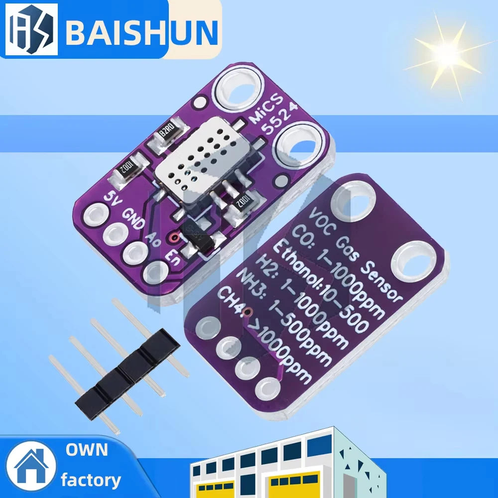 MICS-5524 Multi-gas Air Sensor Board CO H2 CH4 C2H5OH Detection Zpaxo