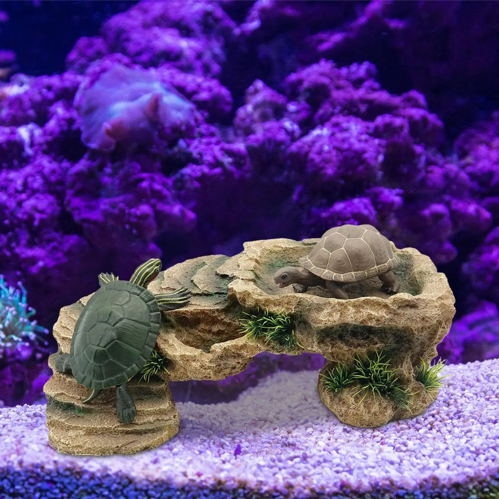 Turtle Resting Basking Platform Aquarium Animal Sink Wharf Climbing Zpaxo L