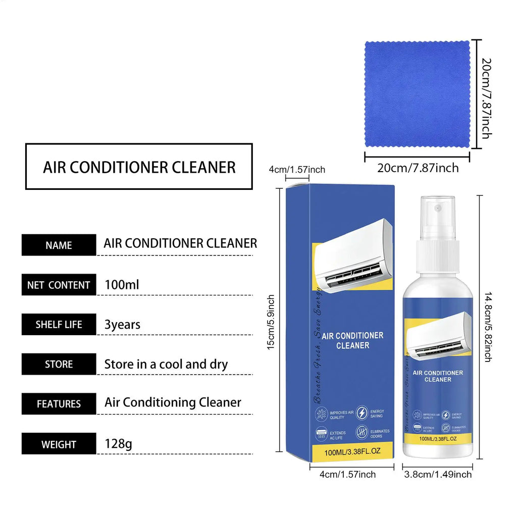 Air Conditioner Cleaner No Dismantling Heavy Duty Odor Removal Spray