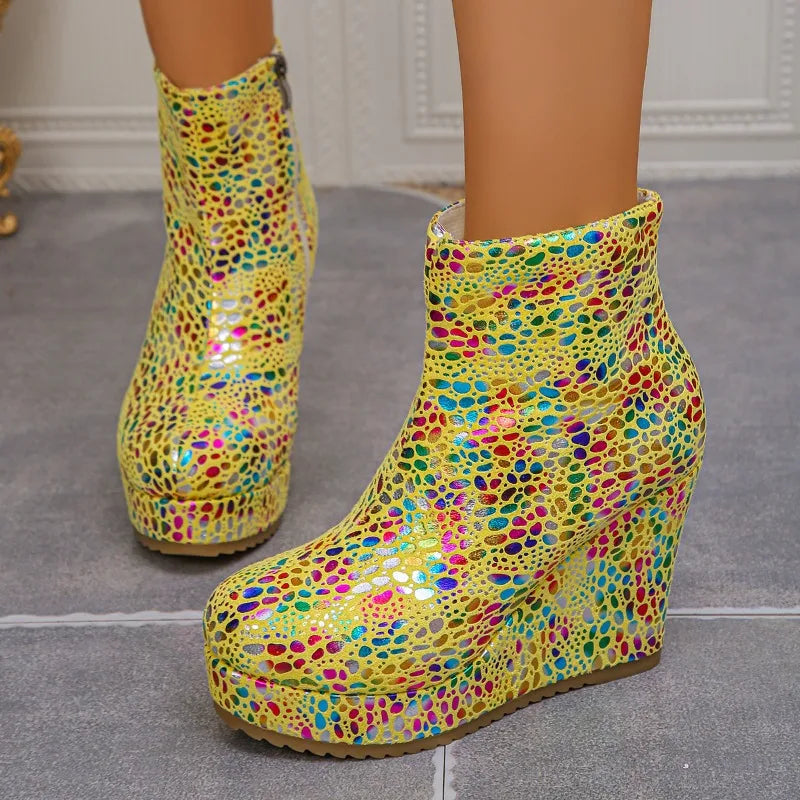 Spring Autumn Women's Round Closed Toe Comfortable Ankle Boots Women Zpaxo