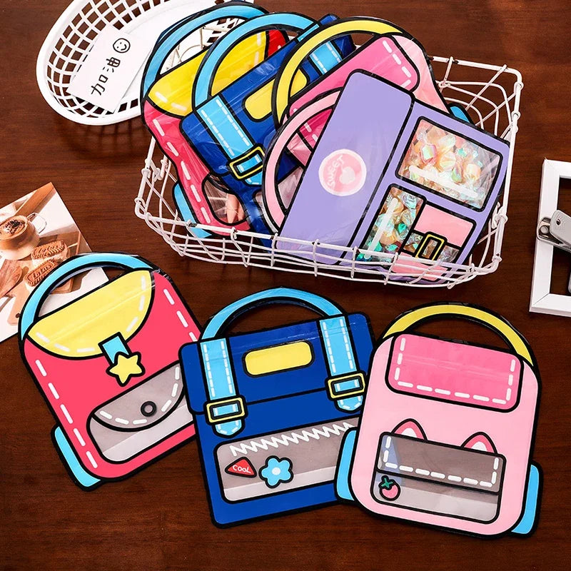 1/10pcs Tote Gift Bags Party Favor Bags For Birthday/Wedding Party Supplies And Candy/Handmade Cookies Storage/Jewelry Packaging Zpaxo