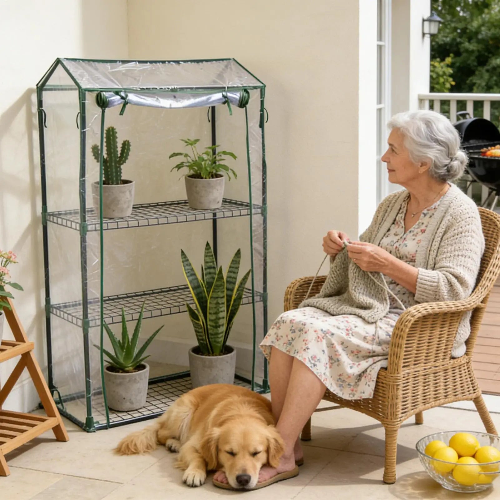 Greenhouse Cover PVC Clear Breathable Foldable Waterproof Heavy Duty