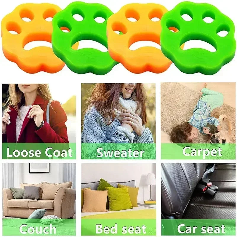 10PCS Take Pet Hair From Clothes Cat Fur Remover for Laundry Reusable Clothes Fur Removal Washing Machine Clothes Pet Cleaning Zpaxo