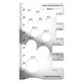 Screw Thread Pitch Gauge Ruler Anti-slip Metric Angle Model Measuring