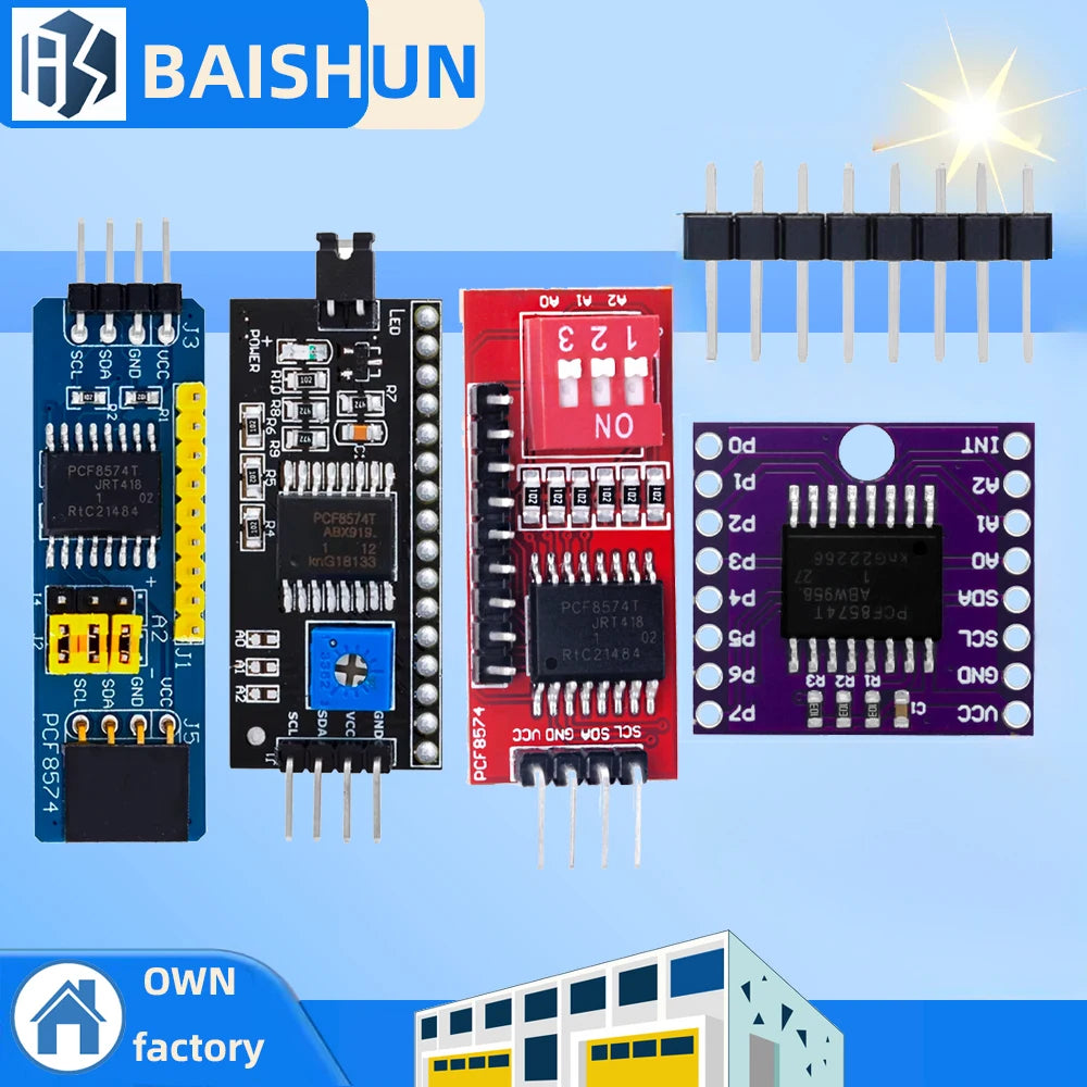 PCF8574 IO Expansion Board I O Expander I2C-Bus Evaluation Zpaxo