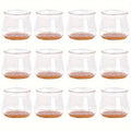 Non-slip Clear Chair Leg Covers Felt Round Floor Protectors