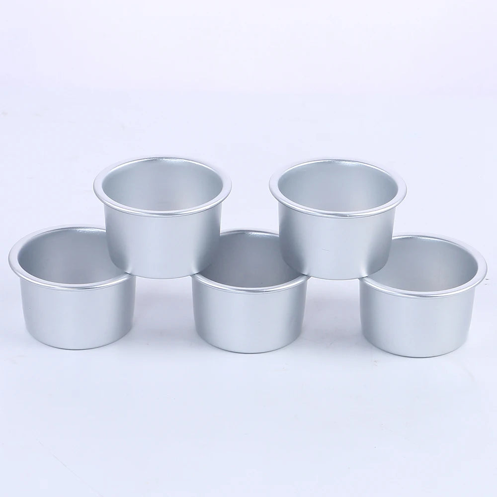 5Pcs Performance Aluminium Mini Round Cheesecake Pan 2Inch Cheesecake Pan Cupcake Pan Muffin Pan Desserts Cake Baking Pan Zpaxo