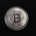 Gold Plated Bitcoin Commemorative Coin | Collectible Metal Art