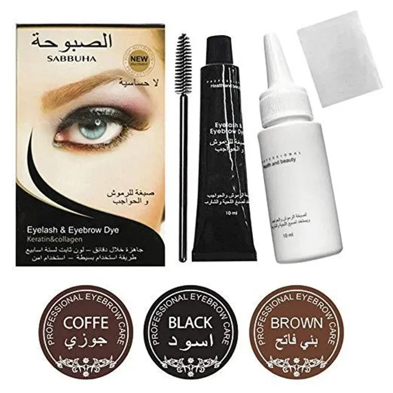 1 PC Professional Series Eyelash Eyebrow Dye Gel 15-minute Fast Tint Easy Dye Eyelash Brown Black Color Tint Cream Kit Zpaxo
