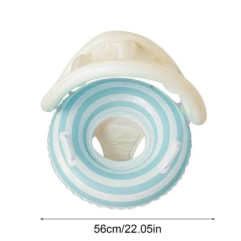 Baby Float Inflatable Toddler Swim Aid Lollipop UV Protection Shelter Zpaxo