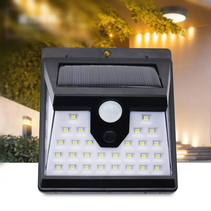 Smart Solar Wall Lights Motion Sensor 3-Mode Security Lighting Zpaxo