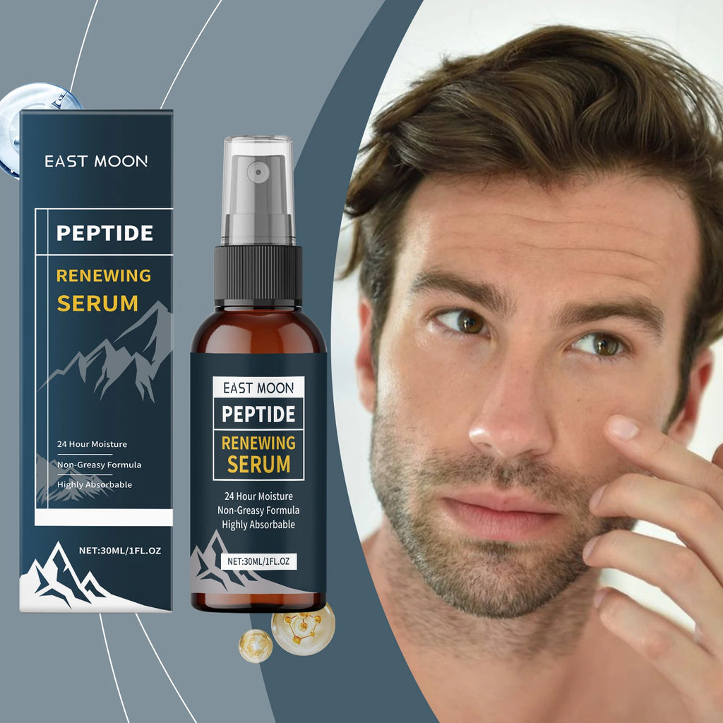 Men Renewing Serum Spray Hydrating & Firming Face Essence Wrinkle Reduction Shrink Pores Smoothing Tightening Skin Care Zpaxo