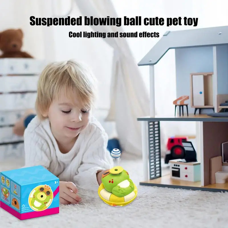 Electric Toy For Kids Blowing Ball Electric Toy With Sound And Light Educational Rotating Game Interaction Animal For Preschool Zpaxo
