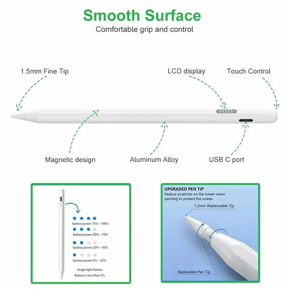Maerknon Rechargeable Stylus Pen – Samsung Galaxy Tab & iPad Tablet Stylus Pen Zpaxo