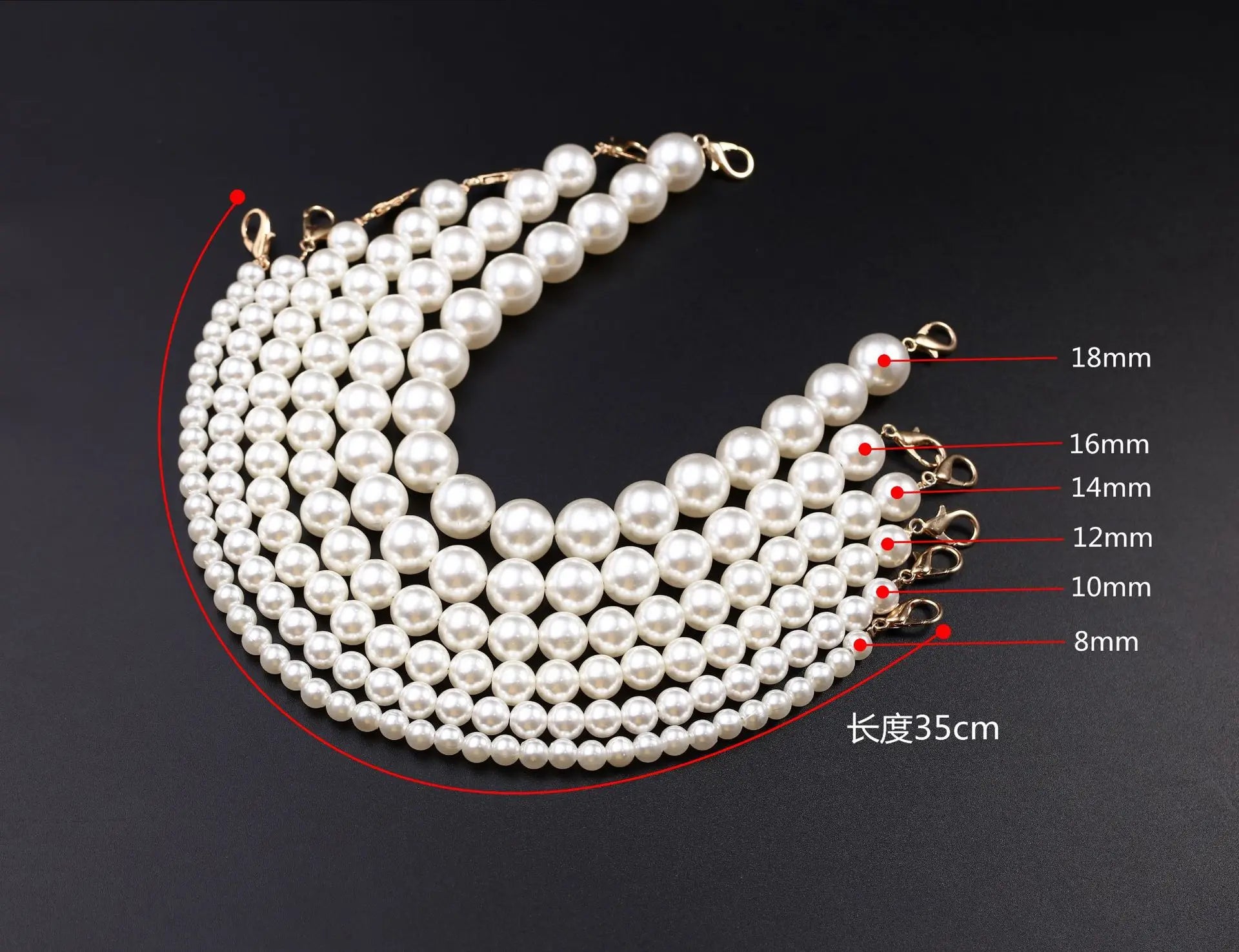 Round bead chain shoulder bag, backpack, luggage chain accessories, extended chain, durable Zpaxo