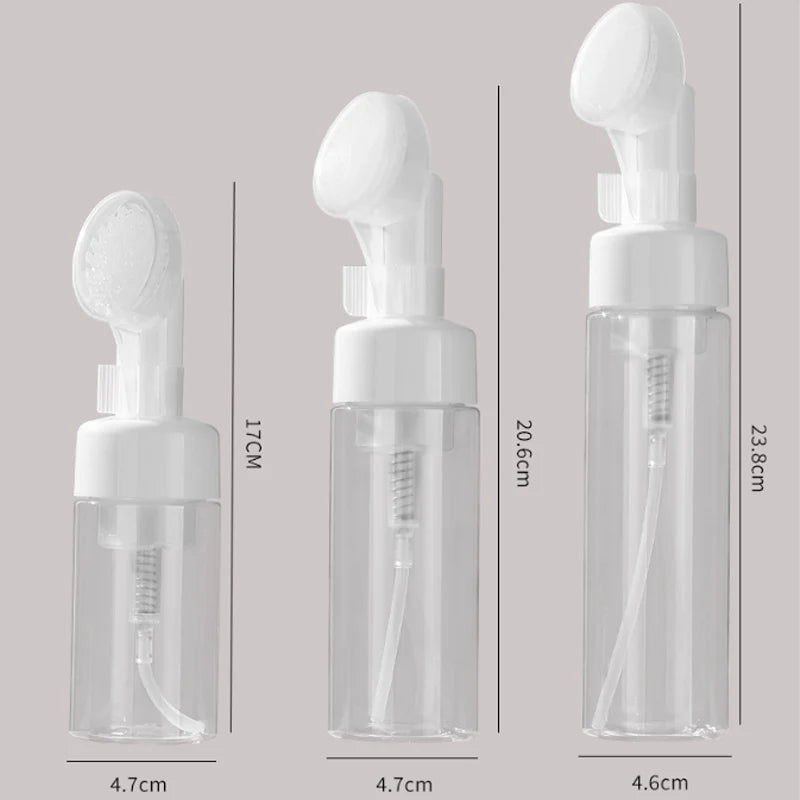 Foaming Gel Dispenser Refillable Press Pump Facial Cleanser Hair Wash
