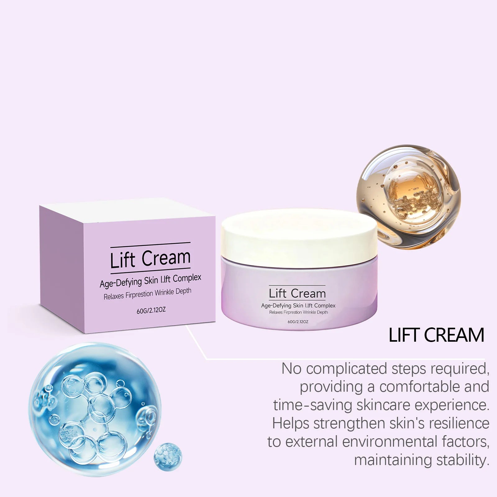 Moisturizing Corrector Cream Firming Brightening Lightweight Deep Hydration Skin Comfort Clear Moist Smooth Daily Skin Care 60g Zpaxo